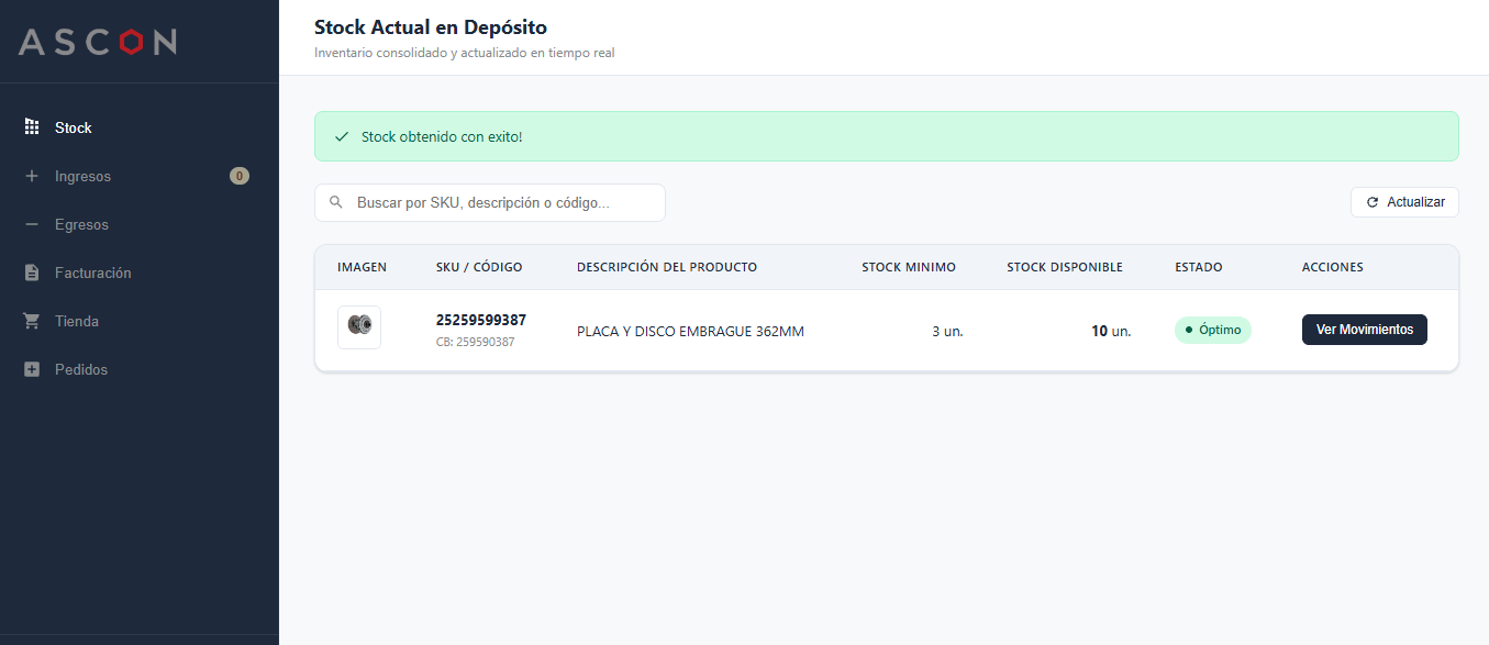 WebApp Co-Inventario Ascon